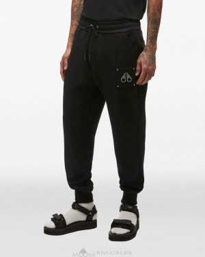 Black Moose Knuckles BROOKLYN JOGGER Trousers | FE74-mc62