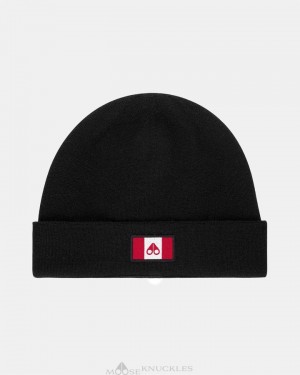 Black Moose Knuckles FERRIS BEANIE Hats | bj98-pz87