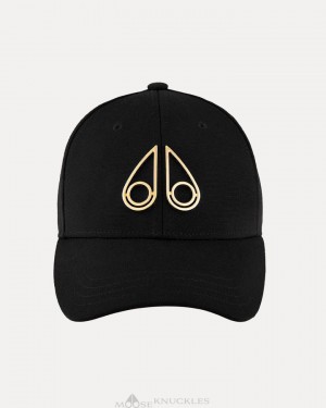 Black Moose Knuckles HOLLOW LOGO CAP Baseball caps | DB68-EM30