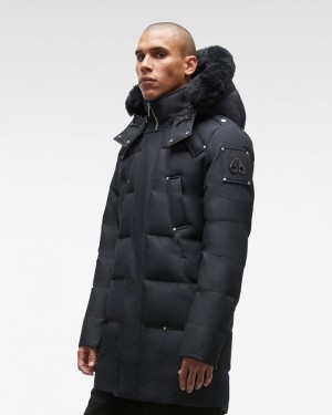 Black / Black Shearling Moose Knuckles CLOUD PARKA NEOSHEAR Parkas | Mm41-Lf83