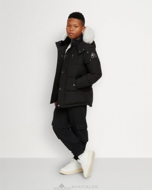 Black / Natural Shearling Moose Knuckles UNISEX ORIGINAL 3Q SHEARLING Jackets | xG76-zY17