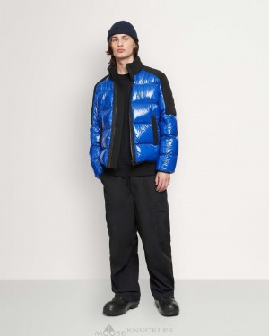 Cobalt / Black Moose Knuckles DUGALD PUFFER Jackets | LS72-UY62