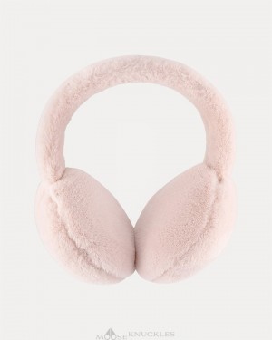 Dusty Rose Moose Knuckles BUNNY EAR MUFF Hats | Po55-nm63