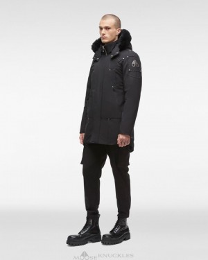 Forest Hill / Black Shearling Moose Knuckles ORIGINAL STIRLING PARKA SHEARLING Parkas | qj91-Jl90