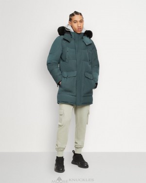 Forest Hill / Black Shearling Moose Knuckles ONYX BIG RIDGE PARKA SHEARLING Parkas | LE28-ln22