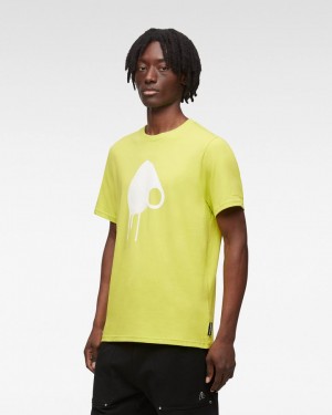 Lime Green Moose Knuckles AUGUSTINE TEE Tees | Sr66-lX62