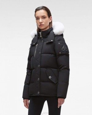 Navy / Black Shearling Moose Knuckles ORIGINAL 3Q SHEARLING Jackets | rV24-zU24