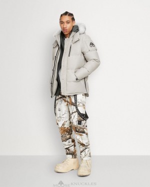 Storm Grey / Natural Shearling Moose Knuckles ORIGINAL 3Q JACKET SHEARLING Jackets | qZ57-rK78