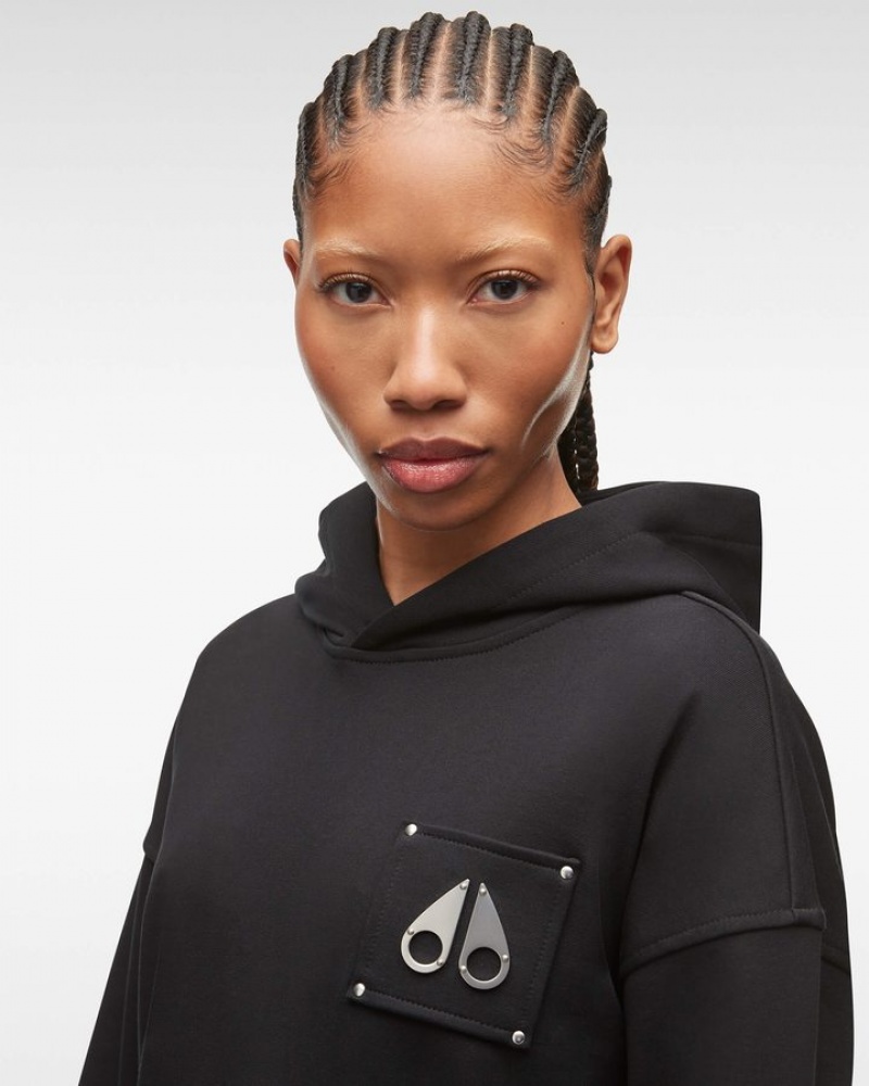 Black Moose Knuckles BROOKLYN HOODIE Sweatshirts | Mo28-wj71