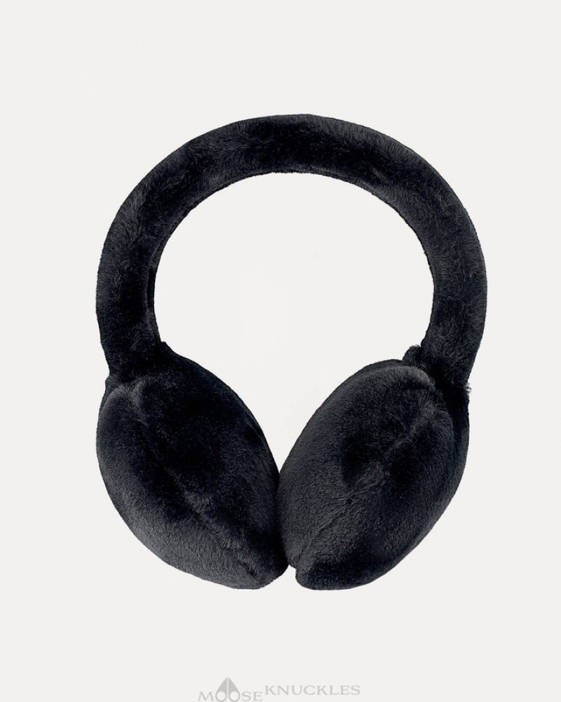 Black Moose Knuckles BUNNY EAR MUFF Hats | Vl85-Hg06