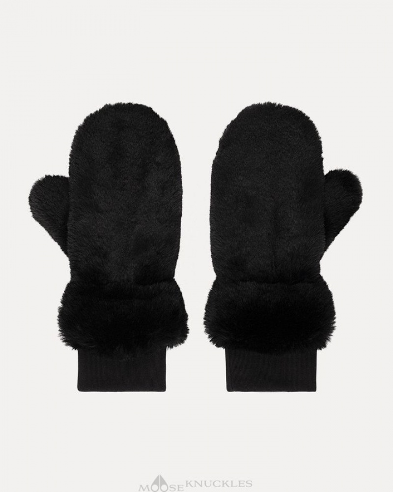 Black Moose Knuckles CHEEVER MITTENS Gloves | TE73-ad20