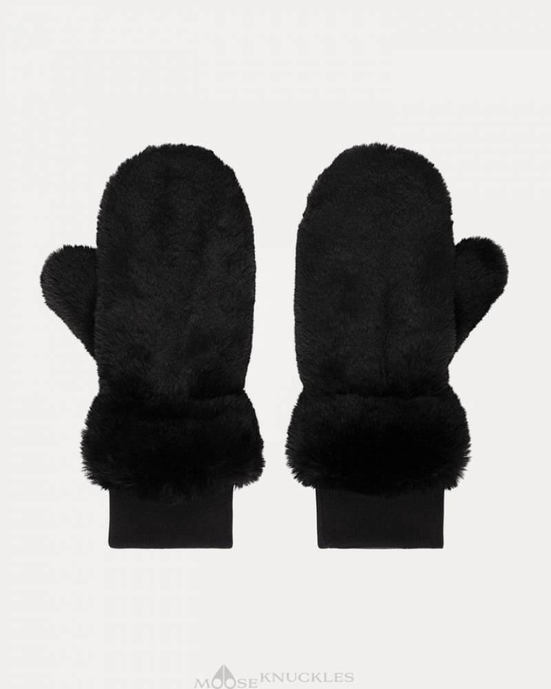 Black Moose Knuckles CHEEVER MITTENS Gloves | TE73-ad20