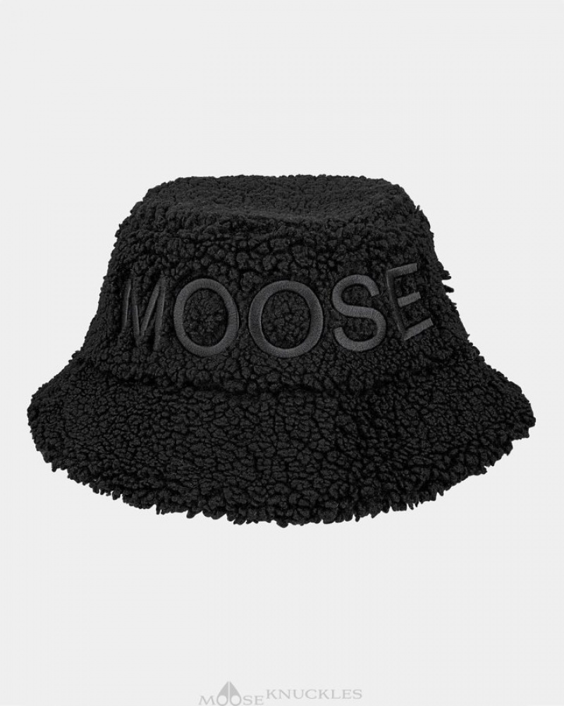 Black Moose Knuckles COBBLE BUCKET HAT Hats | YQ37-zZ08