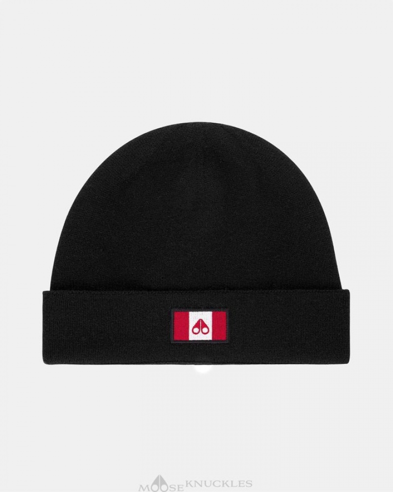 Black Moose Knuckles FERRIS BEANIE Hats | HT84-ZL22