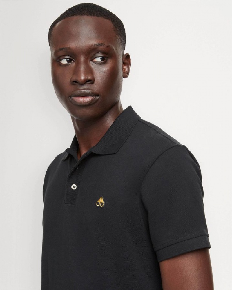 Black Moose Knuckles PIQUE POLO Tees | Do40-rE96