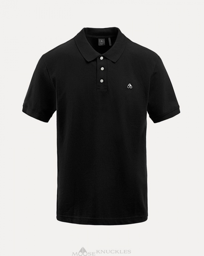 Black Moose Knuckles PIQUE POLO Tees | Do40-rE96