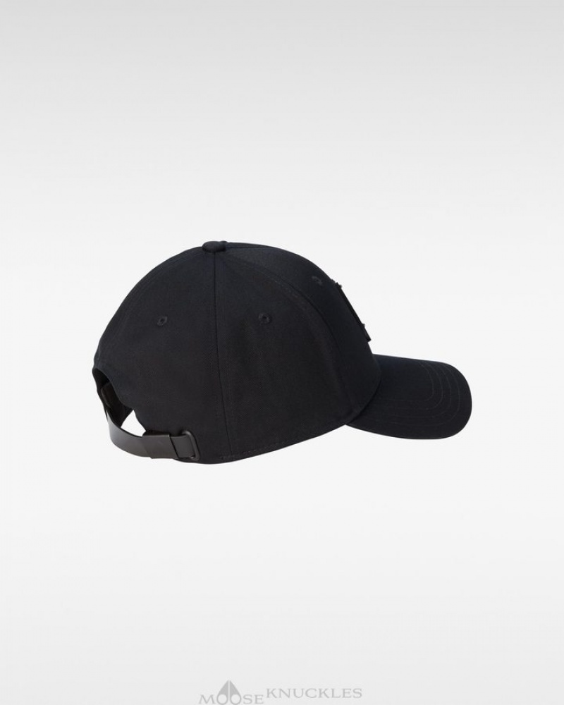 Black / Black Logo Moose Knuckles LOGO ICON CAP Baseball caps | to16-yg81