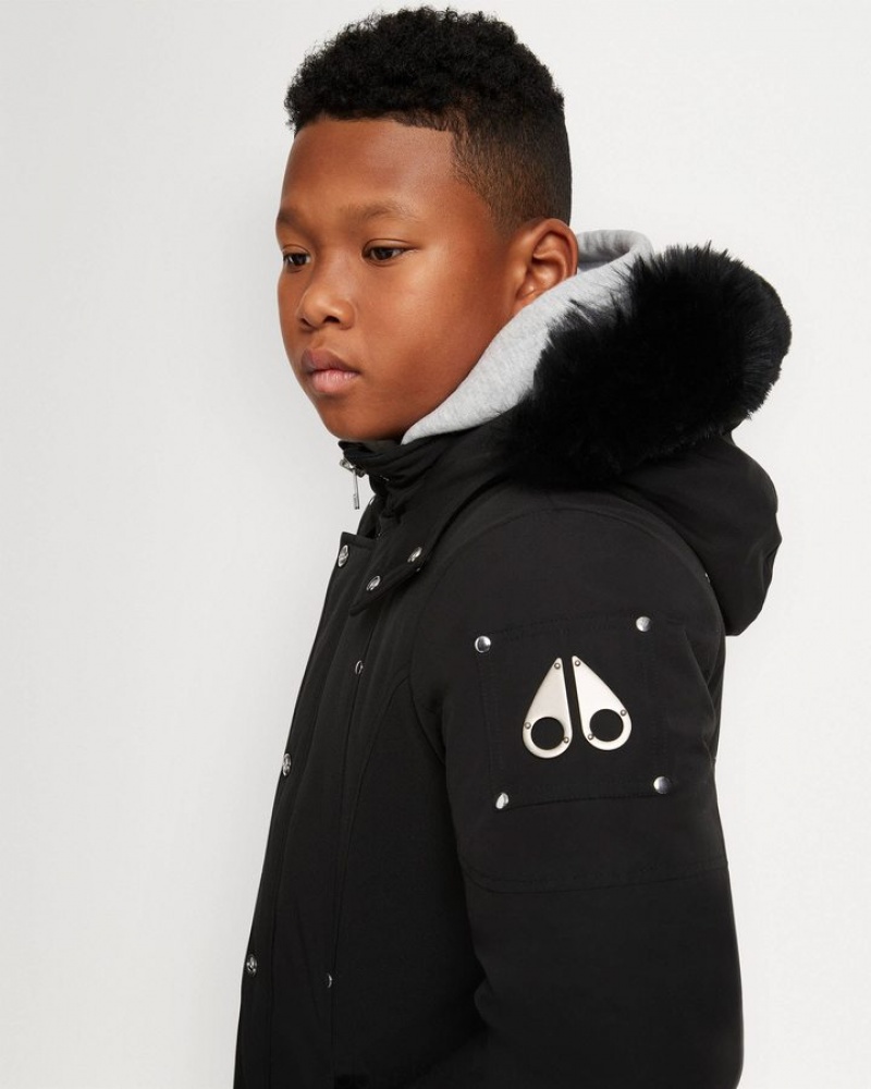 Black / Black Shearling Moose Knuckles UNISEX ORIGINAL PARKA SHEARLING Parkas | sw69-kk29