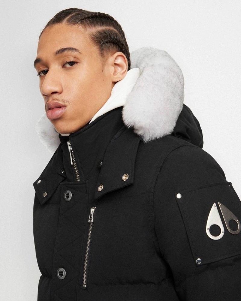 Black / Natural Shearling Moose Knuckles ORIGINAL 3Q JACKET SHEARLING Jackets | NR69-Xa82