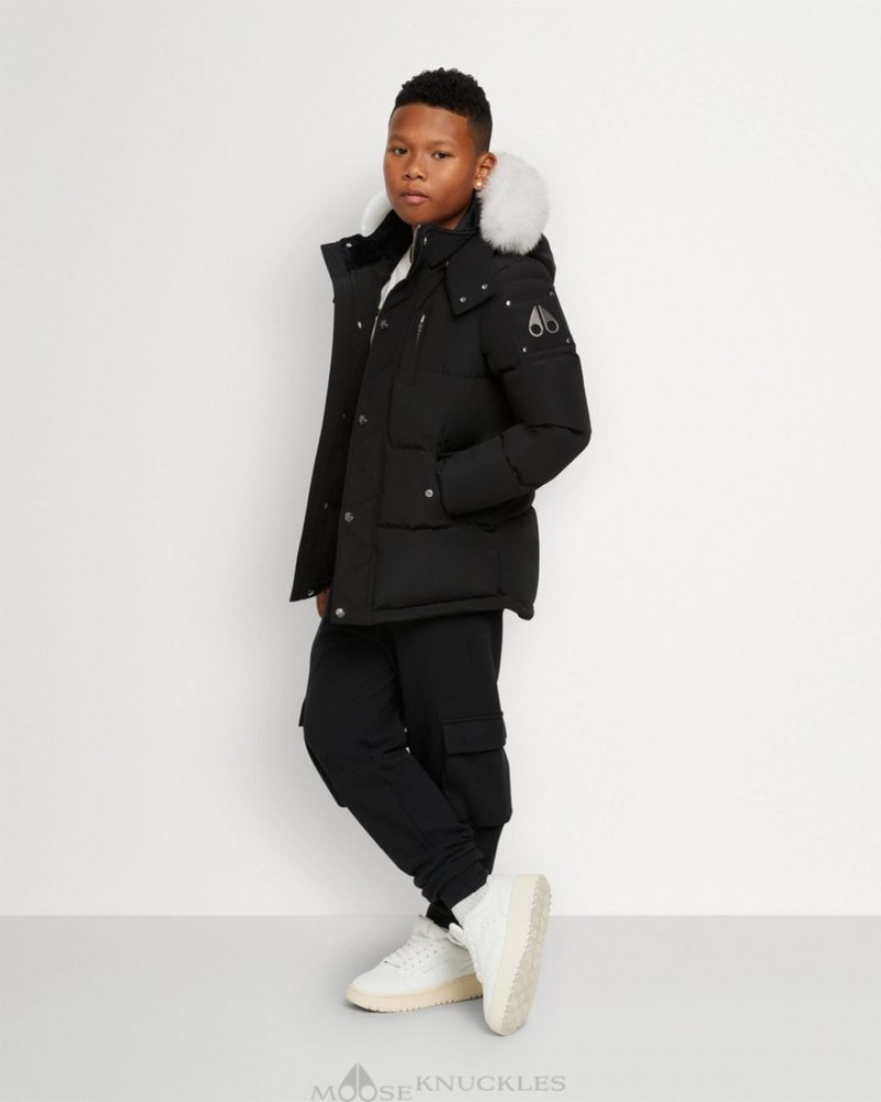 Black / Natural Shearling Moose Knuckles UNISEX ORIGINAL 3Q SHEARLING Jackets | xG76-zY17