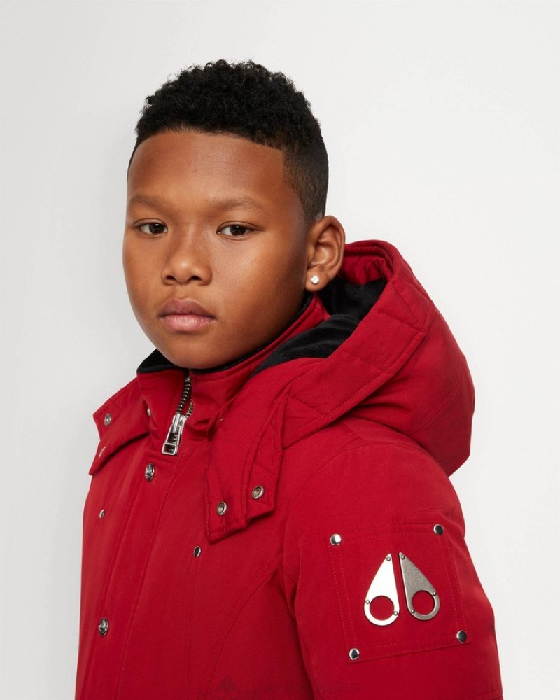 Deep Red Moose Knuckles UNISEX ORIGINAL PARKA Parkas | lv66-Vb45