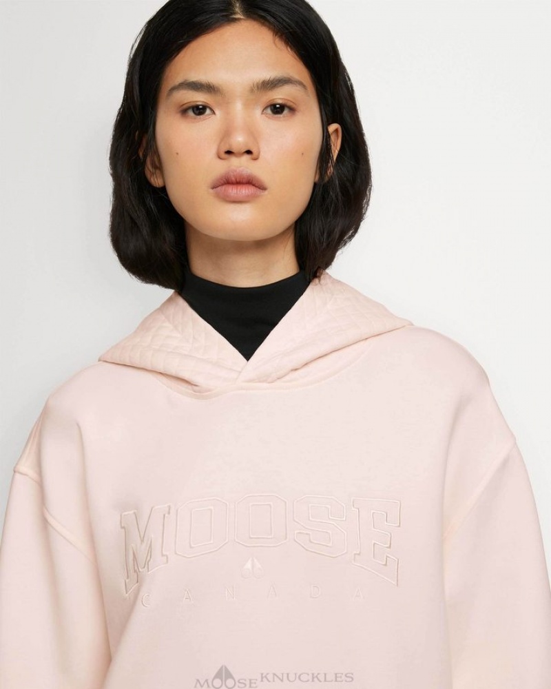 Dusty Rose Moose Knuckles ATLANTIC HOODIE Sweatshirts | EU93-wz45