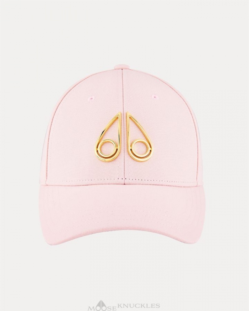 Dusty Rose Moose Knuckles HOLLOW LOGO CAP Baseball caps | EA15-OQ62