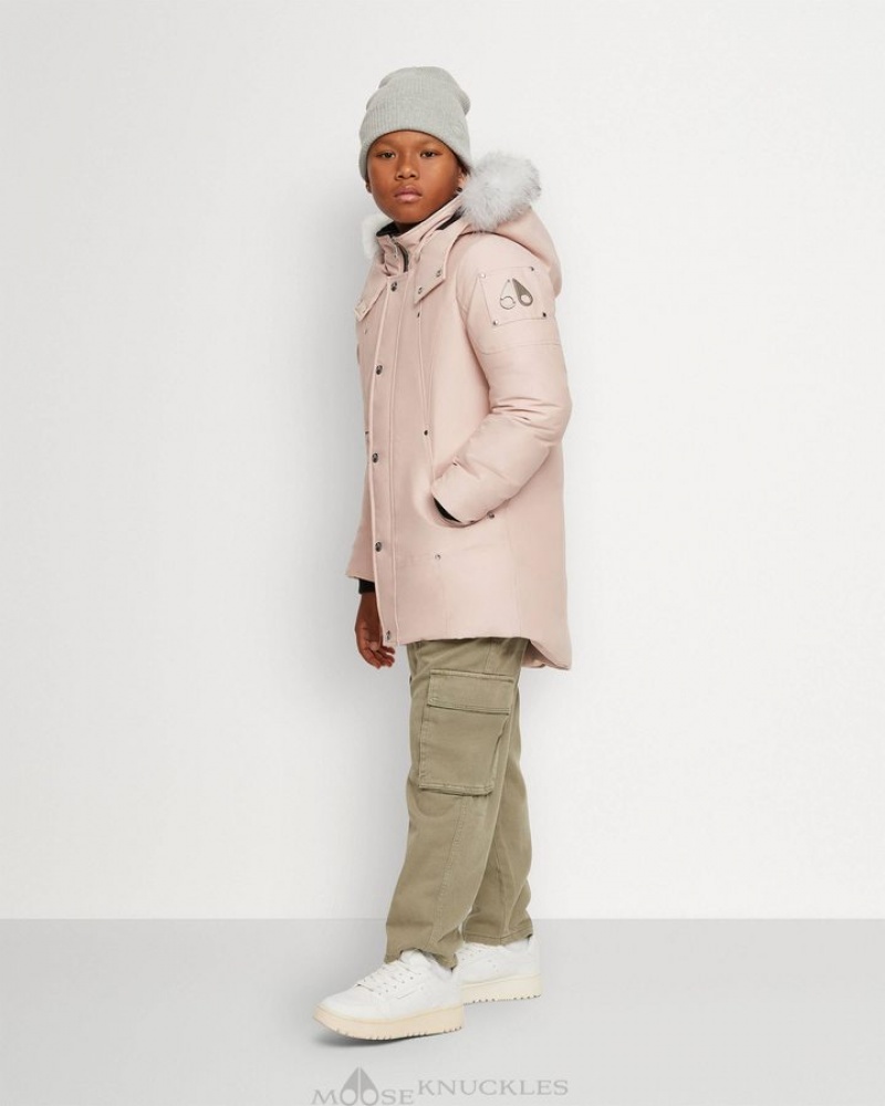 Dusty Rose / Natural Shearling Moose Knuckles UNISEX ORIGINAL PARKA SHEARLING Parkas | wf58-iU14