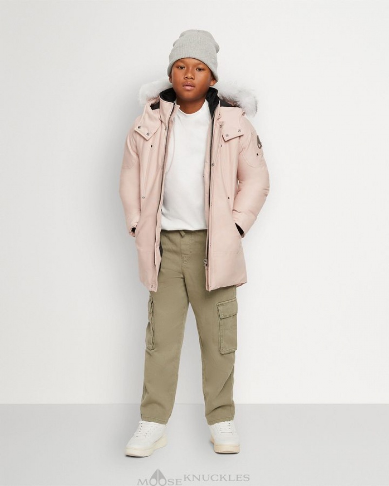 Dusty Rose / Natural Shearling Moose Knuckles UNISEX ORIGINAL PARKA SHEARLING Parkas | wf58-iU14