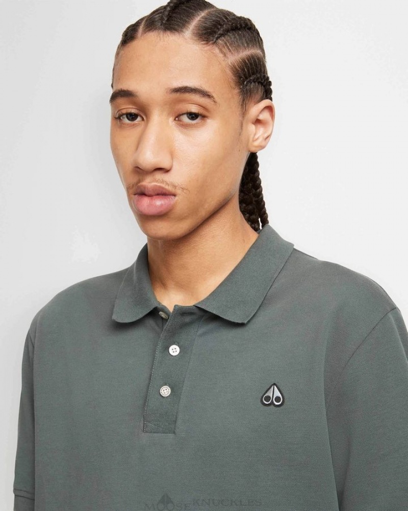 Forest Hill Moose Knuckles PIQUE POLO Tees | hh37-je27