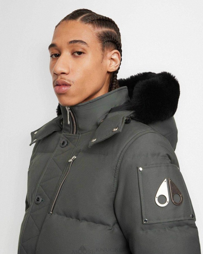 Forest Hill / Black Shearling Moose Knuckles ORIGINAL 3Q JACKET SHEARLING Jackets | cs16-OA14