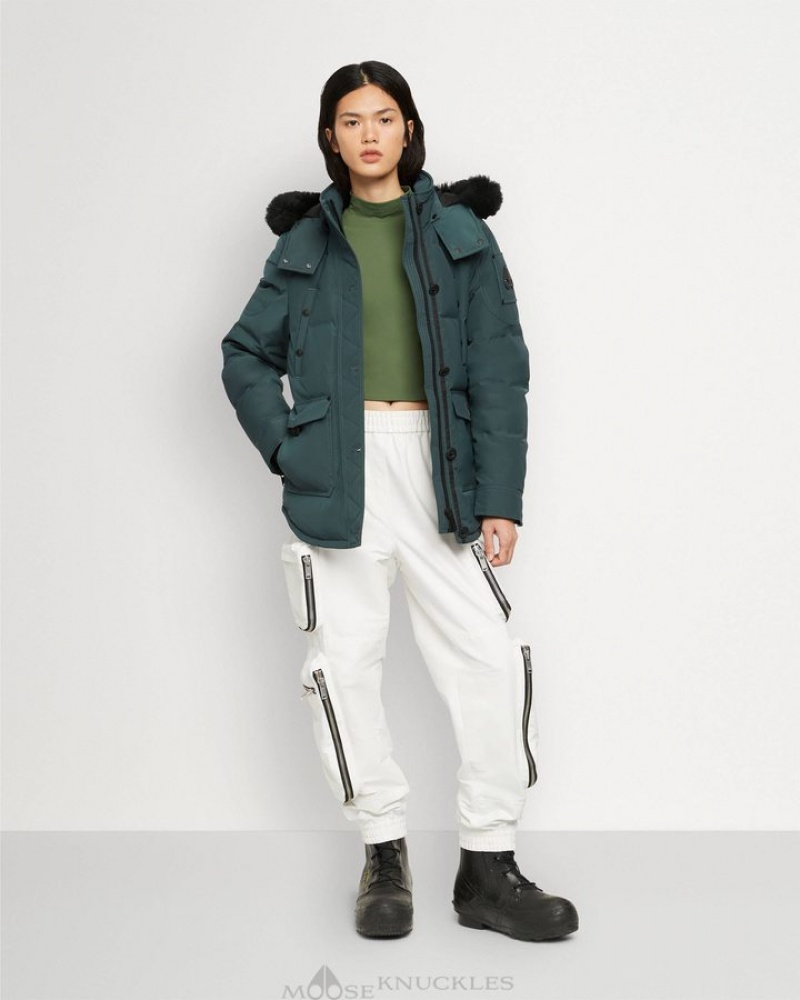 Forest Hill / Black Shearling Moose Knuckles ONYX ANGUILLE JACKET SHEARLING Jackets | ea34-nA20