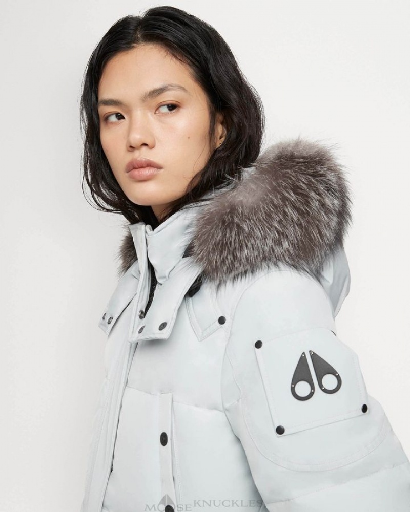 Grey Birch / Frost Neoshear Moose Knuckles ONYX CAUSAPSCAL PARKA Parkas | SE63-ox36