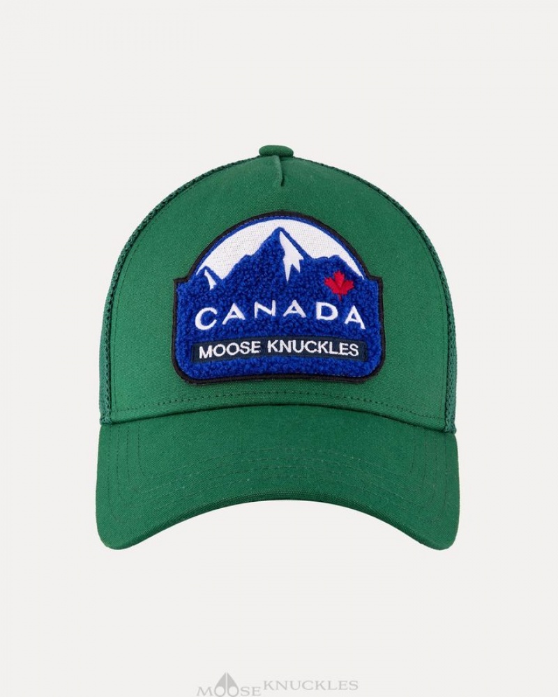 Malachite Moose Knuckles CANADIANA PATCH CAP Baseball caps | ZF97-AC16