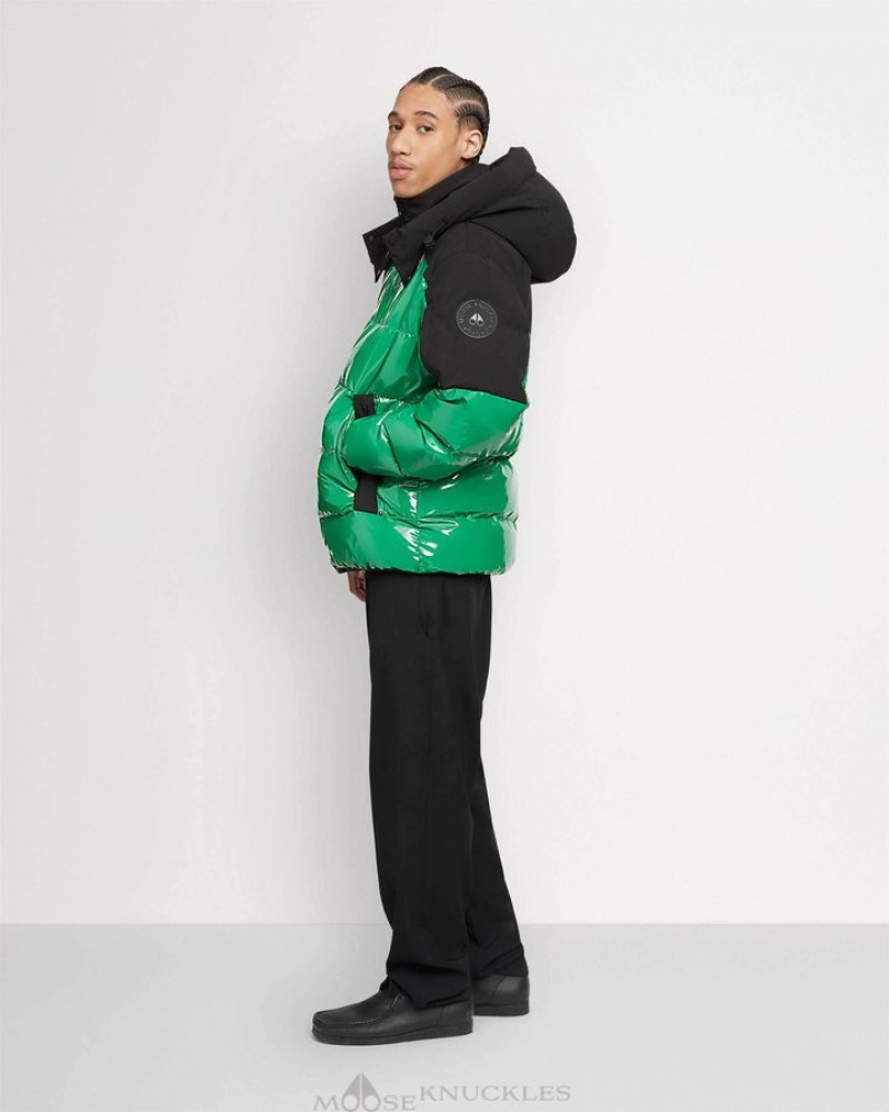 Malachite / Black Moose Knuckles DUGALD PUFFER Jackets | VP53-Jb92