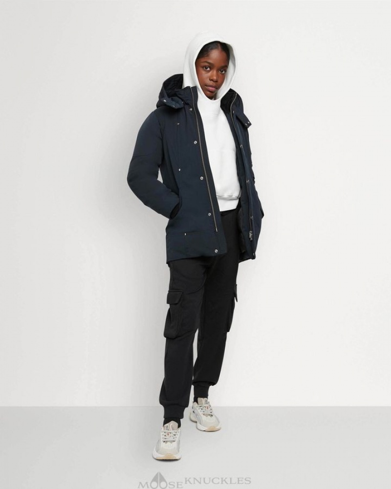 Navy Moose Knuckles UNISEX ORIGINAL PARKA Parkas | nQ23-LA99