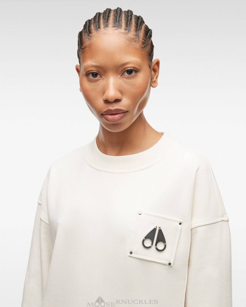 Plaster Moose Knuckles BROOKLYN CREW NECK Sweatshirts | qS24-cn87