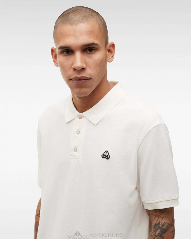 Plaster Moose Knuckles PIQUE POLO Tees | mD52-OG41