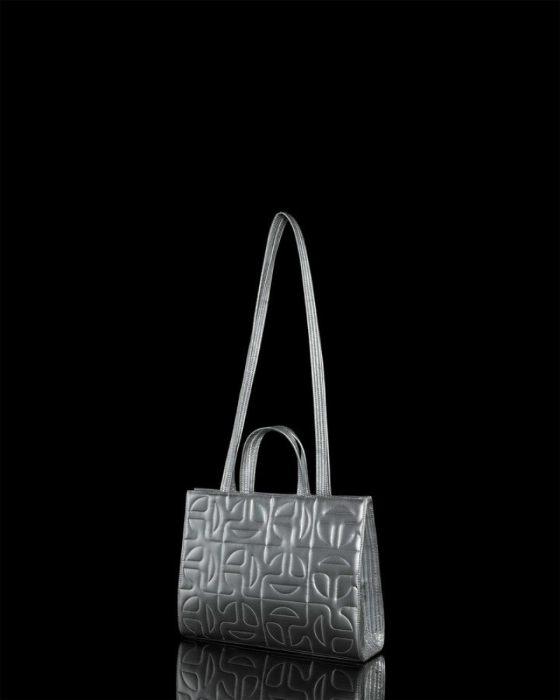 Silver Moose Knuckles TELFAR MEDIUM SHOPPING BAG Bags | dB85-Hp87