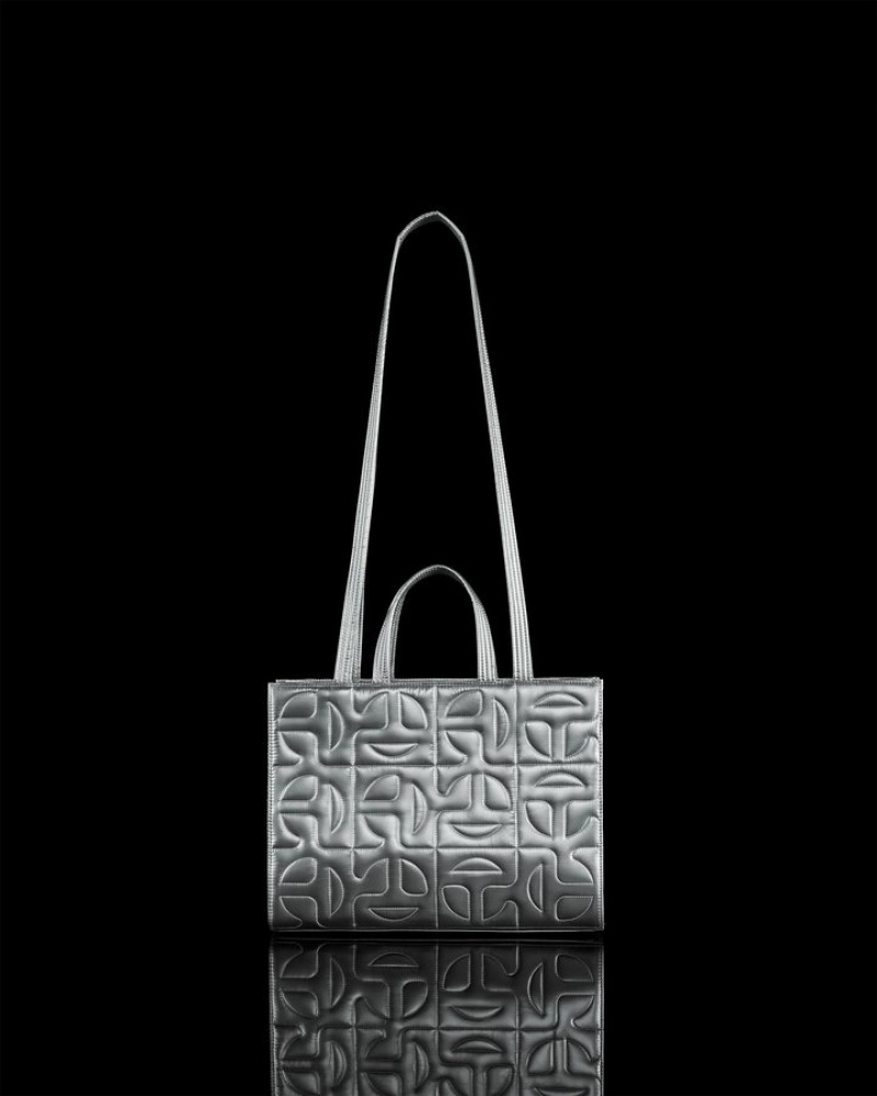 Silver Moose Knuckles TELFAR MEDIUM SHOPPING BAG Bags | dB85-Hp87