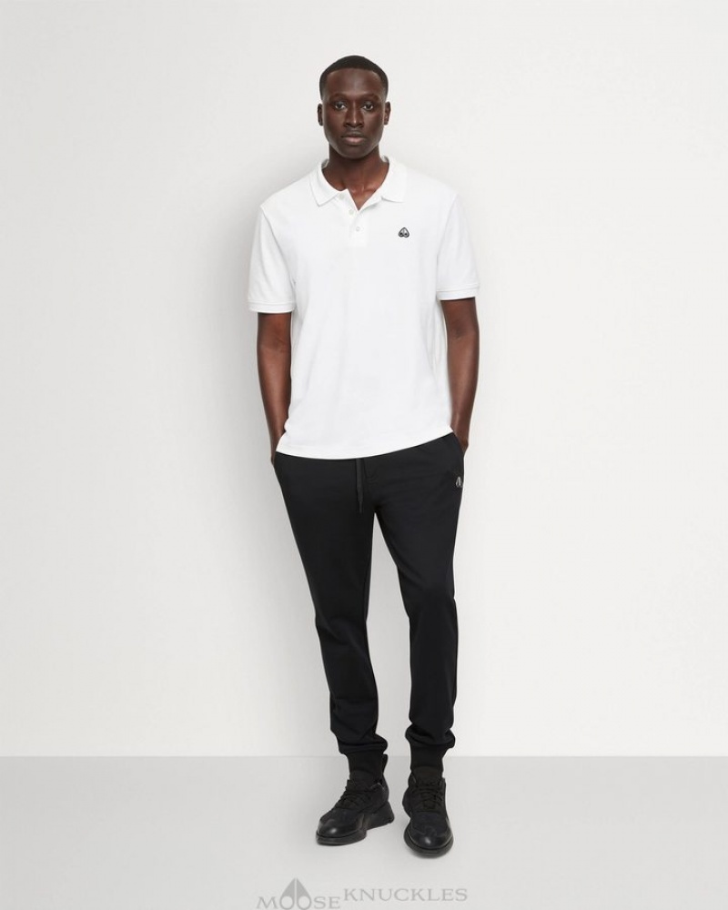 White Moose Knuckles PIQUE POLO Tees | KC83-BH07