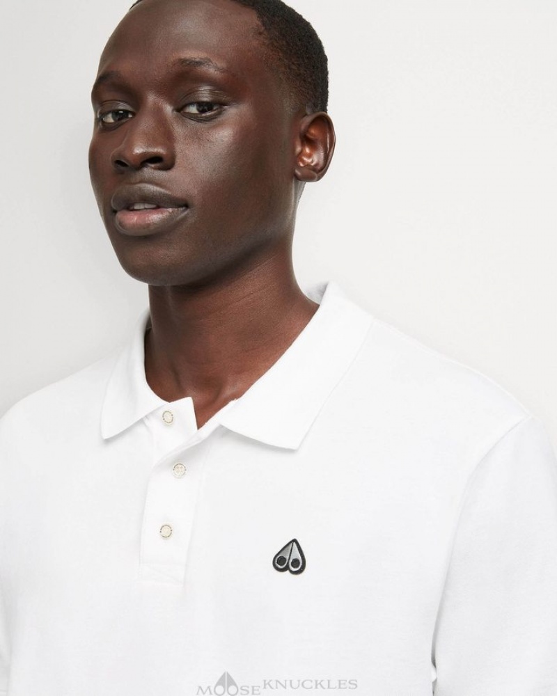 White Moose Knuckles PIQUE POLO Tees | KC83-BH07