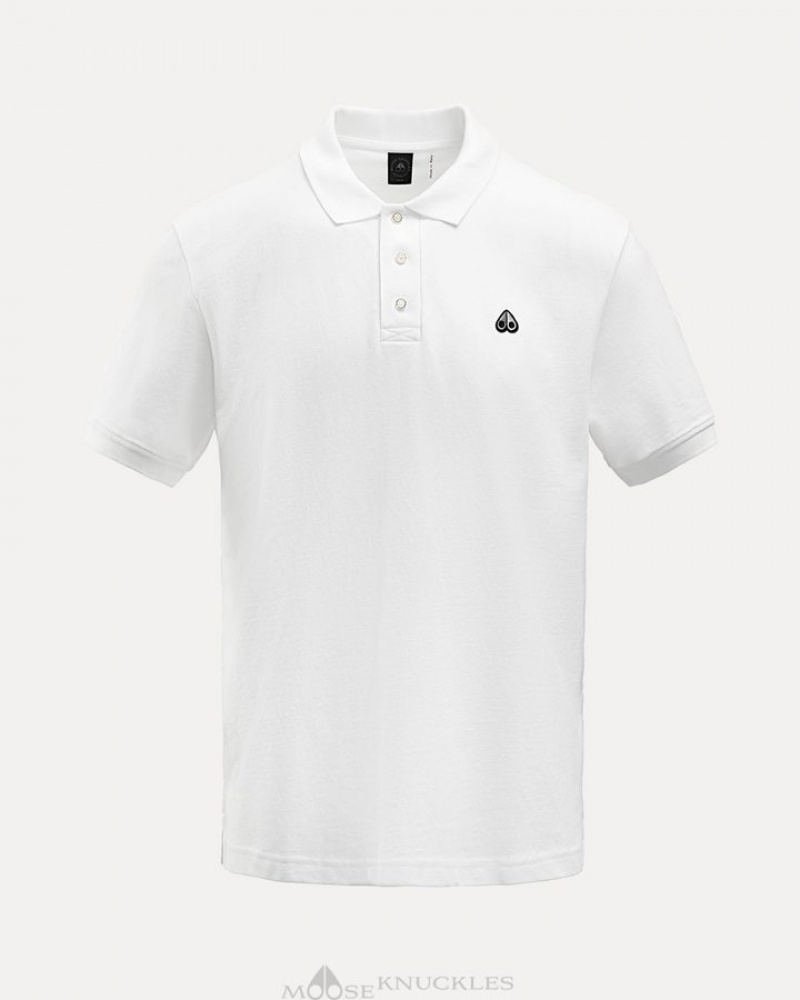 White Moose Knuckles PIQUE POLO Tees | KC83-BH07