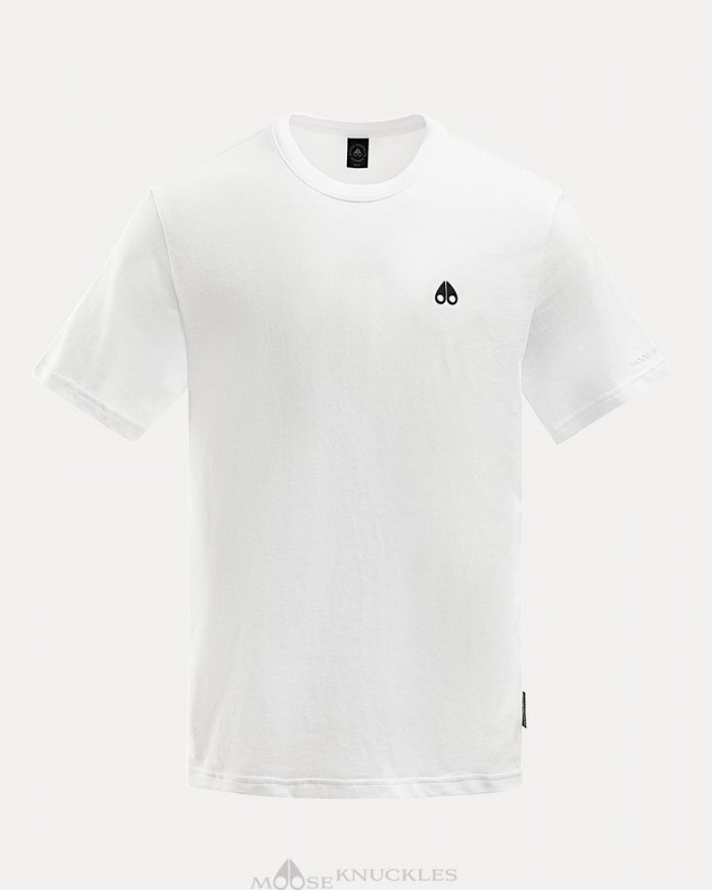 White Moose Knuckles SATELLITE TEE Tees | xd92-iF24