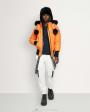 Orange Peel / Black Shearling